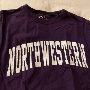 cropped northwestern tee 💜🐾